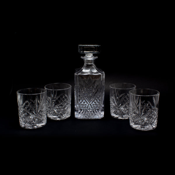 Set de whiskera con vasos x 4