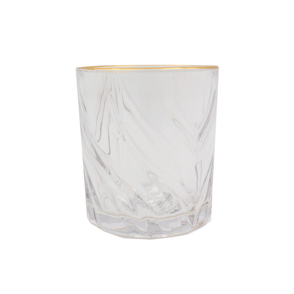 Vaso rocks borde dorado x 6