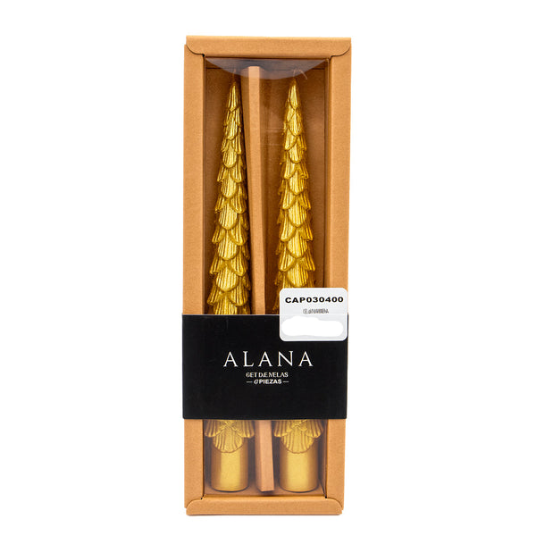 Set x 2 Velas Navideñas