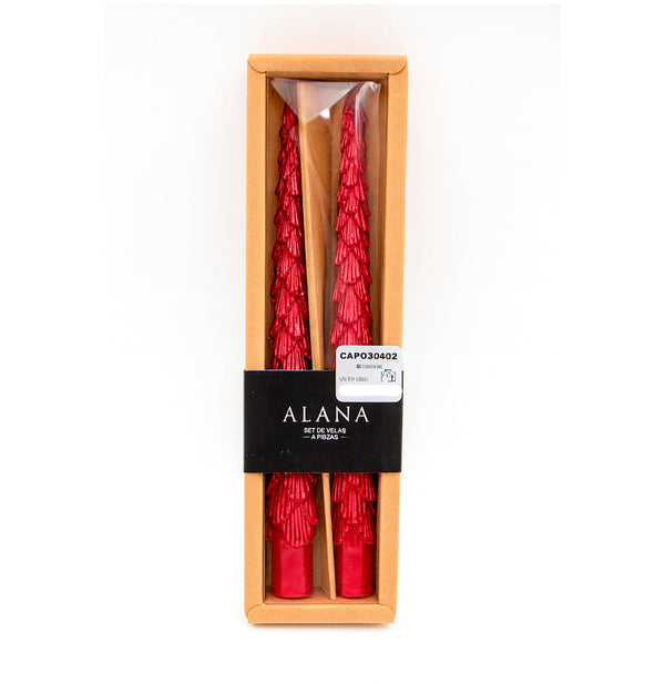 Set x 2 Velas Navideñas