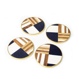 Posavasos coaster en madera x 4