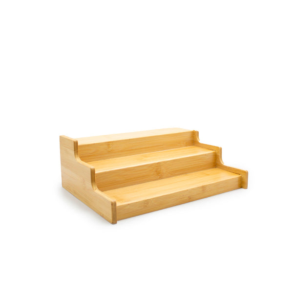 Repisa De Bamboo Con 3 Estantes Para Frascos Especieros