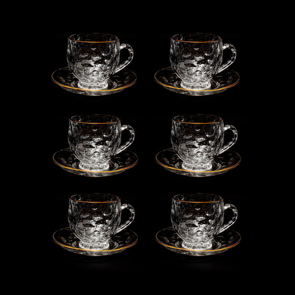 Set x 6 cafetero mug + plato