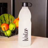 Botella de agua (Water) 1L Blanco mate